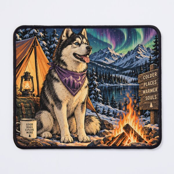 Item preview, Husky Waiting at the Ski Lift designed and sold by A Light Worker.