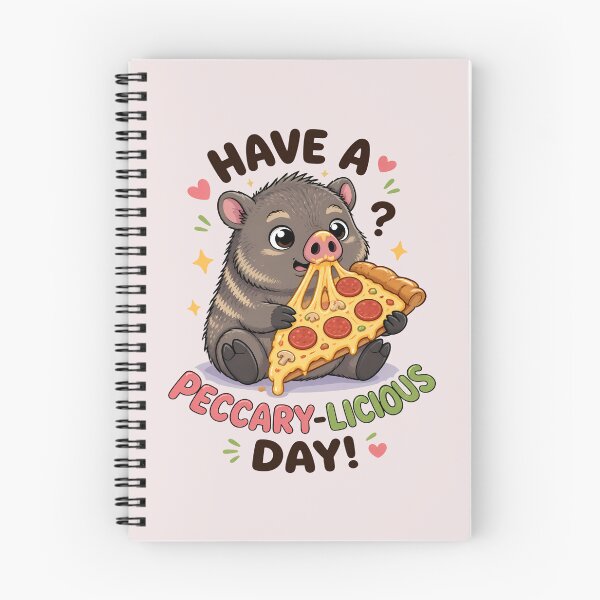 Item preview, Cute Javelina Pizza Lover - Collared Peccary designed and sold by Art-Arcade6.