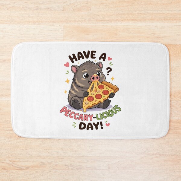 Item preview, Cute Javelina Pizza Lover - Collared Peccary designed and sold by Art-Arcade6.