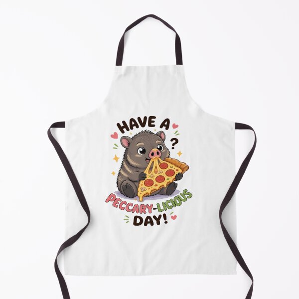 Item preview, Cute Javelina Pizza Lover - Collared Peccary designed and sold by Art-Arcade6.
