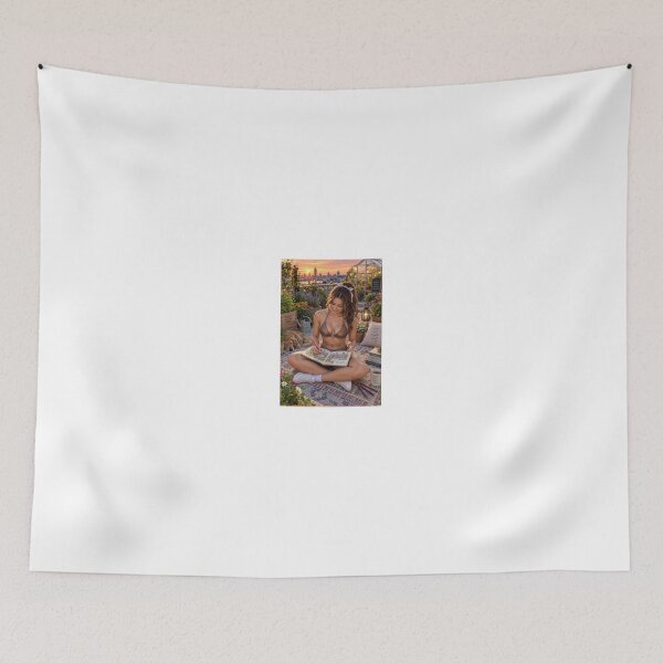 Item preview, Cheerleader coloring book page at sunset designed and sold by CathryneDelamort.