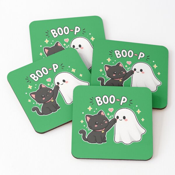 Item preview, Boo-P Cute Cat Ghost Kawaii Art designed and sold by OlyvieArt.