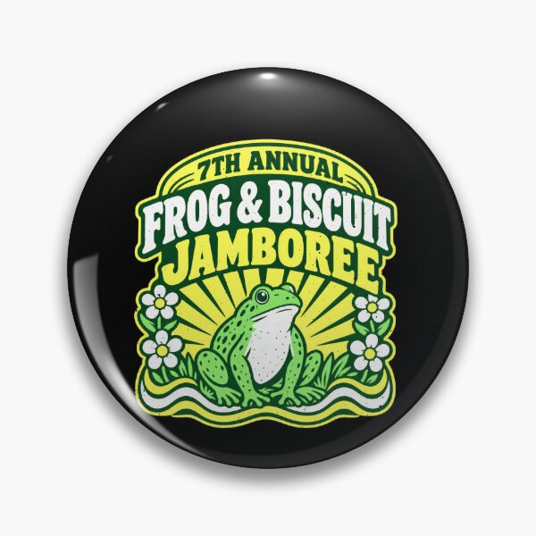 Item preview, Funny 7th Annual Frog & Biscuit Jamboree Art designed and sold by elderberry.