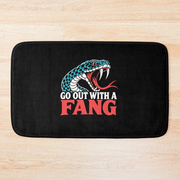 Item preview, Go Out With A Fang Funny Snake Pun designed and sold by elderberry.