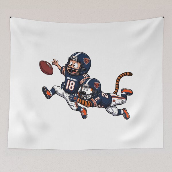 Item preview, Calvin And Hobbes Chicago Football Action Fan designed and sold by DamianRoy88.