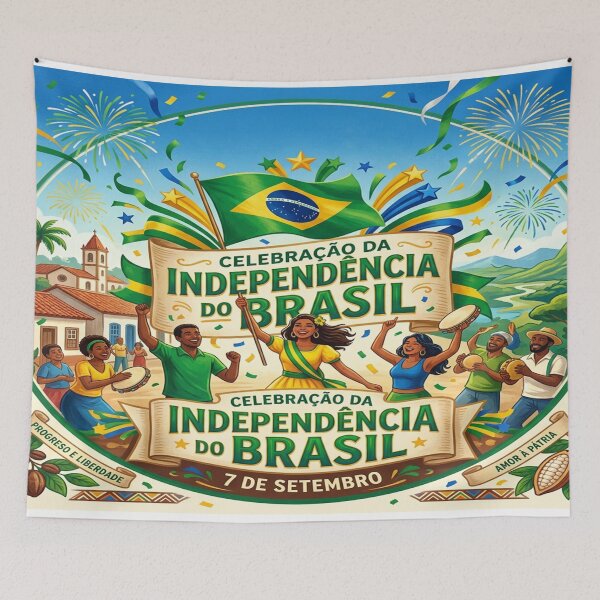 Item preview, Brazilian Independence Day Celebration Illustration designed and sold by Solomon-Ent-144.