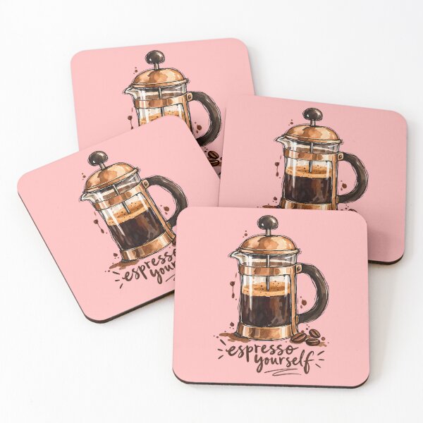 Item preview, Espresso Yourself Funny Coffee Pun designed and sold by WorkLoop.
