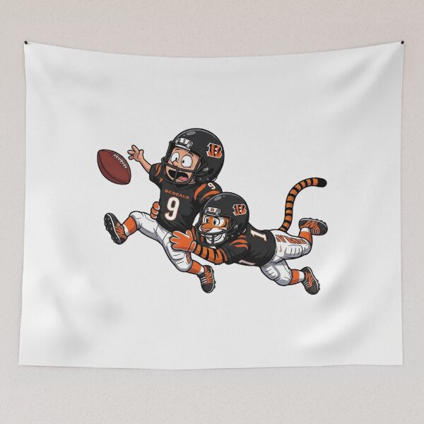 Item preview, Calvin And Hobbes Cincinnati Football Action Fan designed and sold by DamianRoy88.
