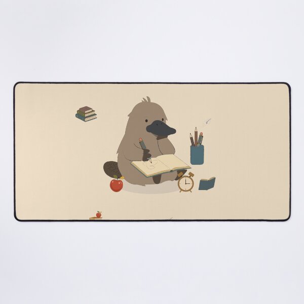 Item preview,  Cute Platypus Character Studying with Pencils and School Supplies designed and sold by TatinkaArtskill.