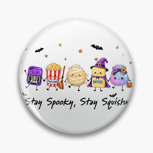 Item preview, Stay Squishy Stay Spooky | Viral Squishy Dumplings Halloween Witch Bats Skeleton Design designed and sold by Uniquememorable.
