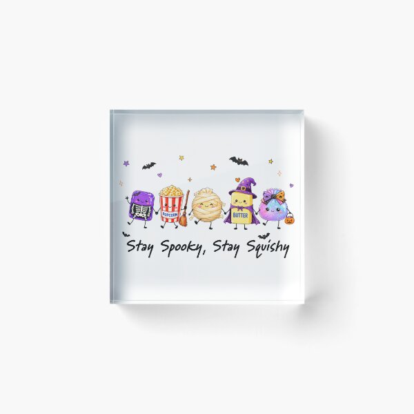 Item preview, Stay Squishy Stay Spooky | Viral Squishy Dumplings Halloween Witch Bats Skeleton Design designed and sold by Uniquememorable.