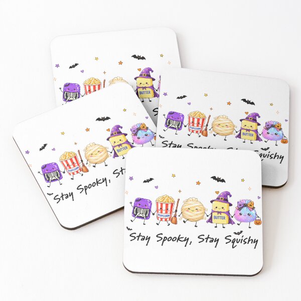 Item preview, Stay Squishy Stay Spooky | Viral Squishy Dumplings Halloween Witch Bats Skeleton Design designed and sold by Uniquememorable.