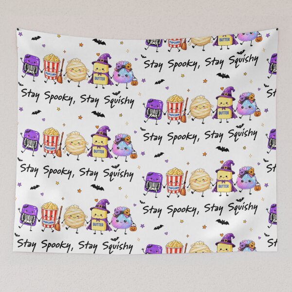 Item preview, Stay Squishy Stay Spooky | Viral Squishy Dumplings Halloween Witch Bats Skeleton Design designed and sold by Uniquememorable.