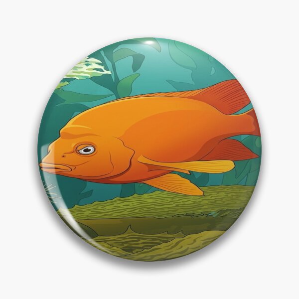 Item preview, Garibaldi Fish – California State Marine Fish designed and sold by NostalgiaPop77.