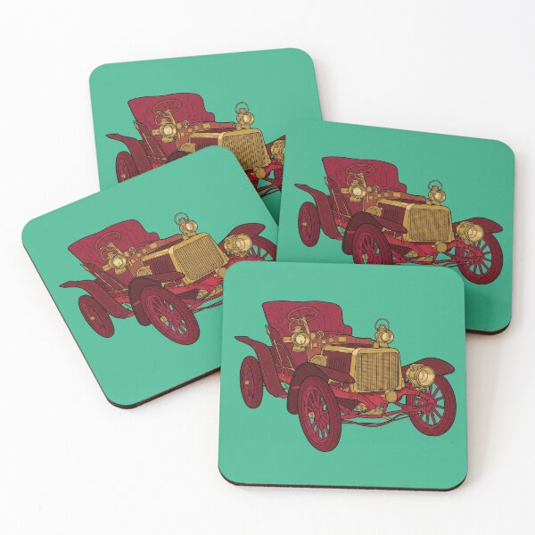 Item preview, The Brighton Runaway: 1904 Darracq 12 HP Veteran Brass Era Car Art designed and sold by FreiherrPK.