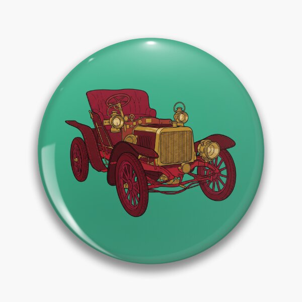 Item preview, The Brighton Runaway: 1904 Darracq 12 HP Veteran Brass Era Car Art designed and sold by FreiherrPK.
