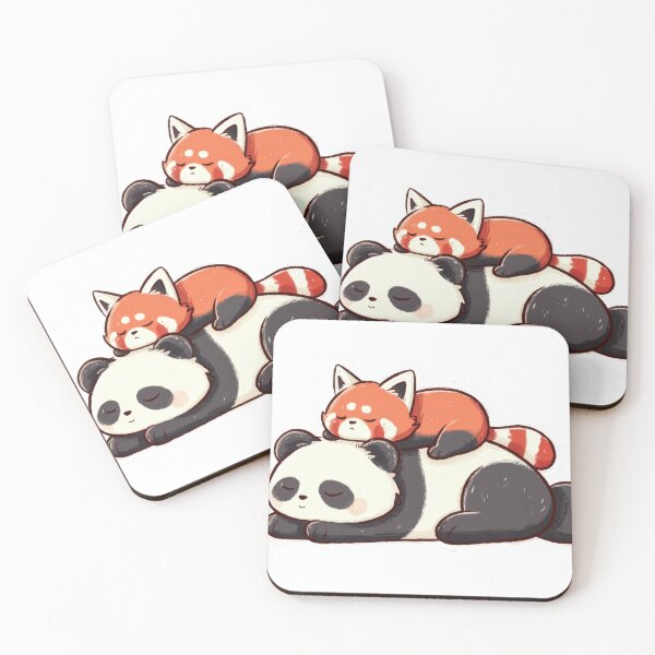 Item preview, Panda and red panda together in art designed and sold by anytka.