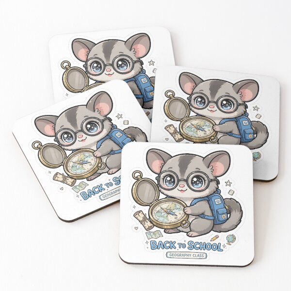 Item preview, Kawaii Sugar Glider Geography Compass Explorer designed and sold by Wildlife-Walk.