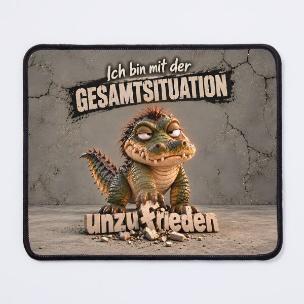 Item preview, I am dissatisfied with the overall situation – funny grumpy crocodile designed and sold by WhimsyArt ○ Studio.