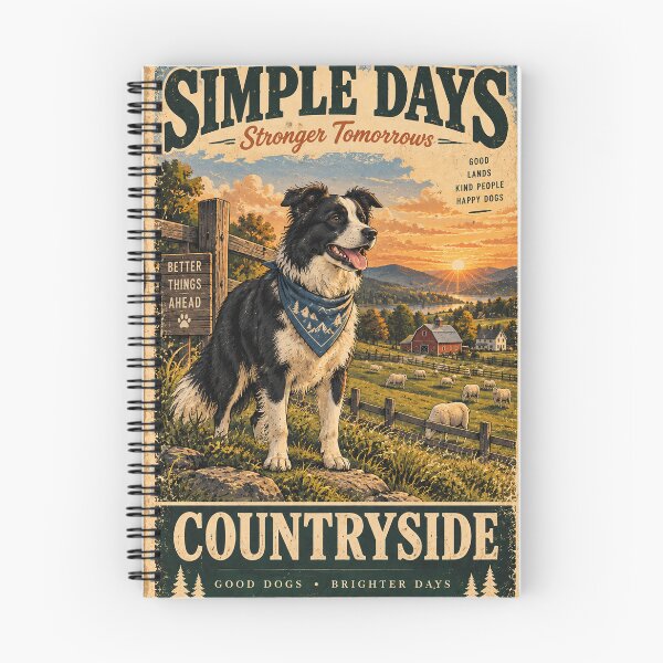 Item preview, Border Collie Farm Sunset Poster designed and sold by A Light Worker.
