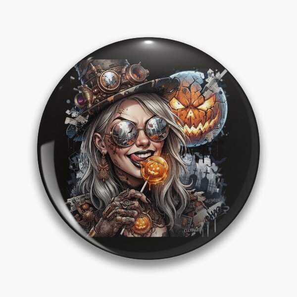 Item preview, Halloween Steampunk Witch Lollipop Pumpkin Glasses designed and sold by Voodoo Store Paranormal Collections.