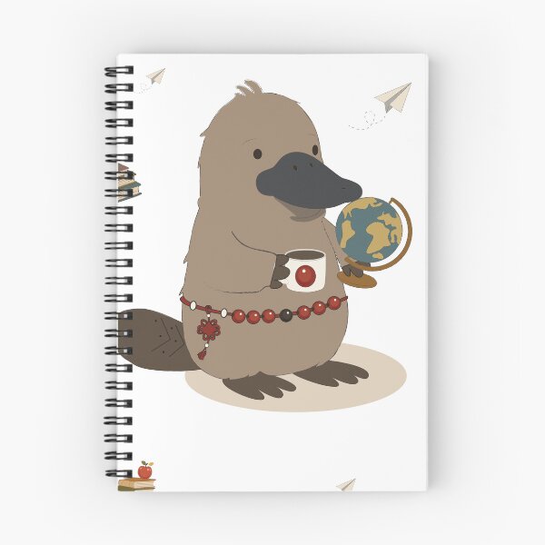 Item preview, Cute Platypus Character Taking a Cozy Break from School designed and sold by TatinkaArtskill.
