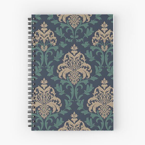 Item preview, Luxury Gold and Emerald Baroque Damask Pattern designed and sold by ART BOND.