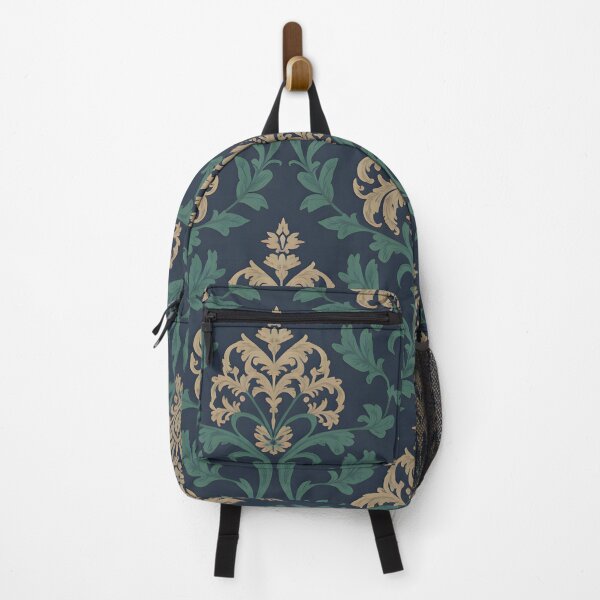 Item preview, Luxury Gold and Emerald Baroque Damask Pattern designed and sold by ART BOND.