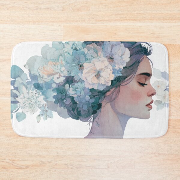 Item preview, Woman with flowers in her hair designed and sold by anytka.