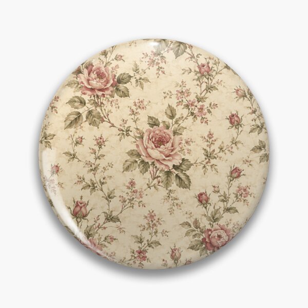 Item preview, Antique Rose Cream Vintage Floral Cottage Pattern designed and sold by FairyArtCottage.