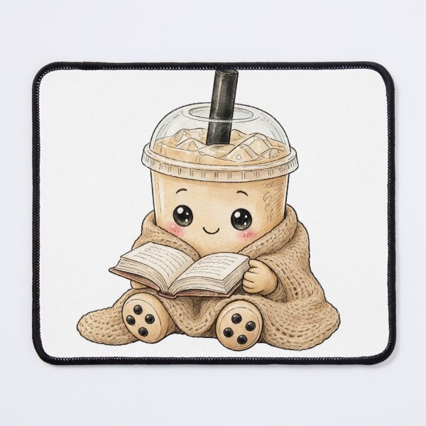 Item preview, Cozy Bubble Tea Reading Book  designed and sold by Emamohamed.
