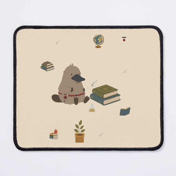 Item preview, Cute Platypus Character with Books and School Supplies designed and sold by TatinkaArtskill.