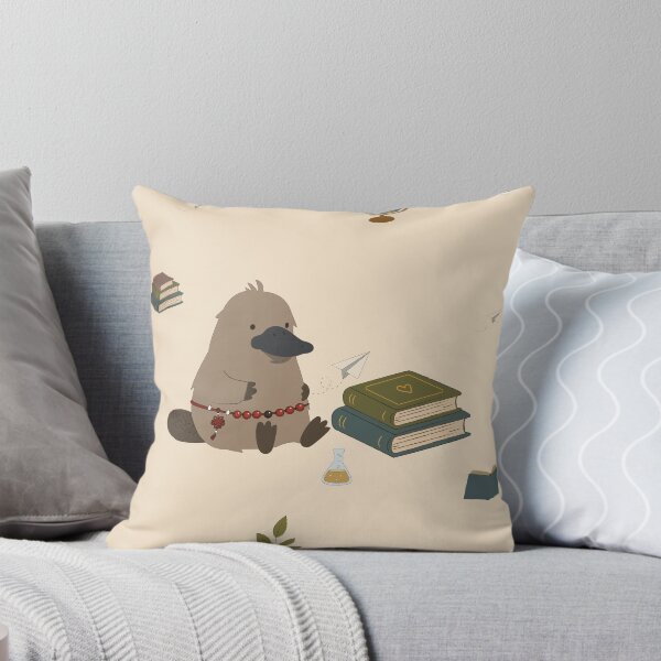 Item preview, Cute Platypus Character with Books and School Supplies designed and sold by TatinkaArtskill.