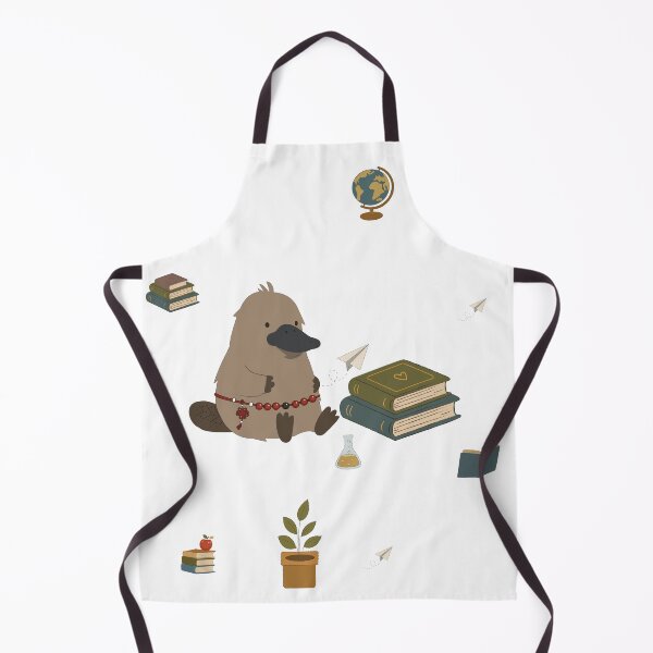 Item preview, Cute Platypus Character with Books and School Supplies designed and sold by TatinkaArtskill.