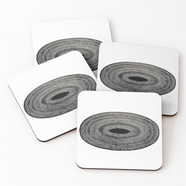 Item preview, Black and white circular art piece designed and sold by anytka.