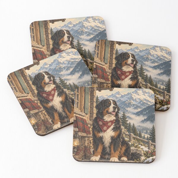 Item preview, Bernese Mountain Dog Alpine Cabin Adventure designed and sold by A Light Worker.