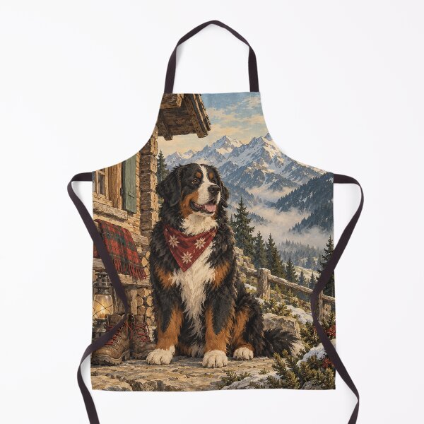 Item preview, Bernese Mountain Dog Alpine Cabin Adventure designed and sold by A Light Worker.