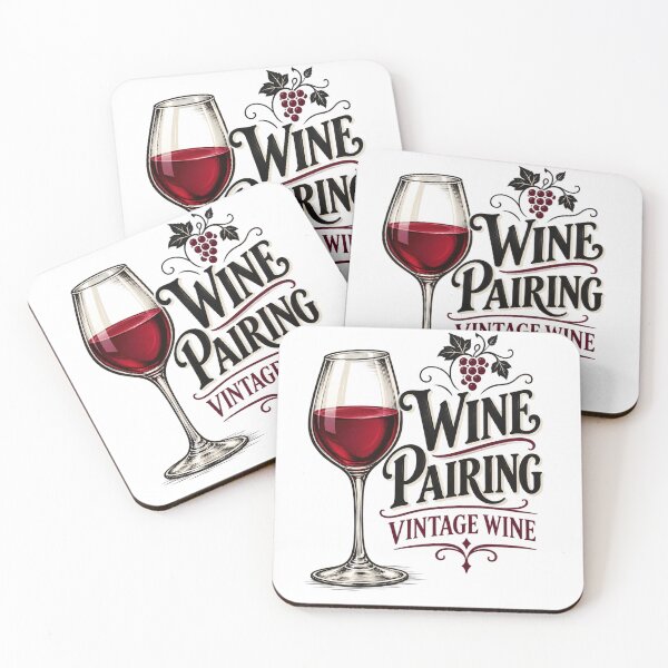 Item preview, Wine Pairing Vintage Wine  designed and sold by Leo Bennett.