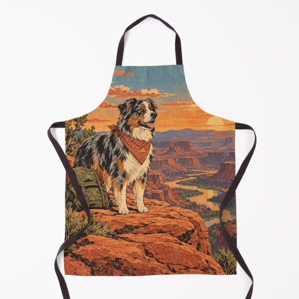 Item preview, Australian Shepherd Canyon Sunset Adventure designed and sold by A Light Worker.