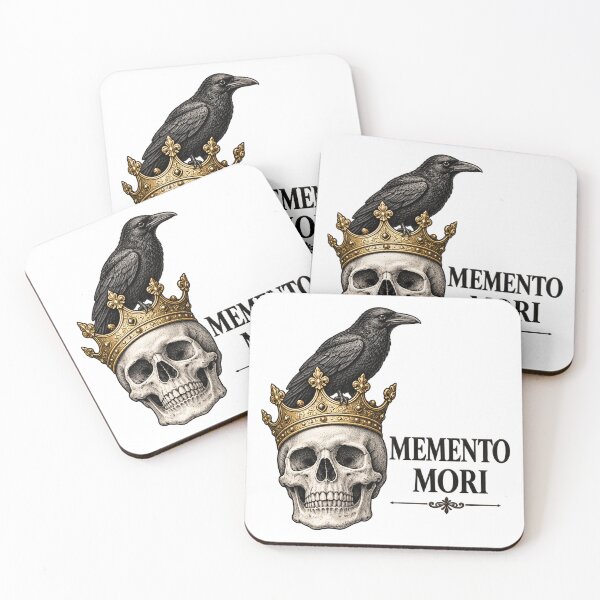 Item preview, Memento Mori – Crowned Skull & Gothic Raven designed and sold by MetaModel Editions.