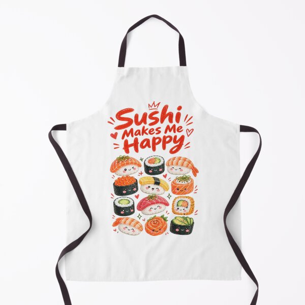 Item preview, Sushi Makes Me Happy Cute Watercolor Sushi designed and sold by Verycutethings.