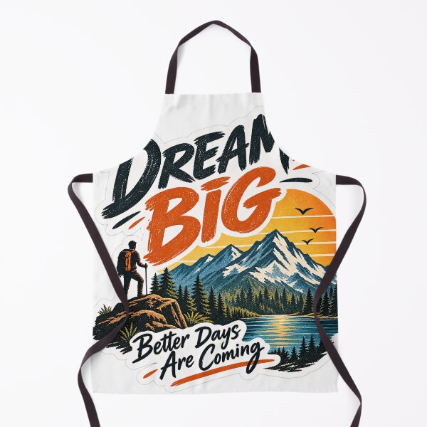Item preview, Dream Big Better Days Are Coming - Inspirational Mountain Hiking Design designed and sold by Venloomzy.