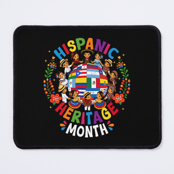 Item preview, Hispanic Heritage Month Flags Kids Cultural Celebration designed and sold by Glow-Paw-Studio.