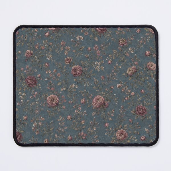 Item preview, Dark Cottage Rose Vintage Floral Pattern designed and sold by FairyArtCottage.