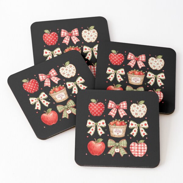 Item preview, Apple Picking Coquette Bows Cute Autumn Orchard Celebration designed and sold by Glow-Paw-Studio.