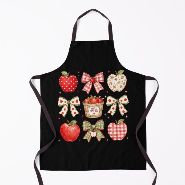 Item preview, Apple Picking Coquette Bows Cute Autumn Orchard Celebration designed and sold by Glow-Paw-Studio.