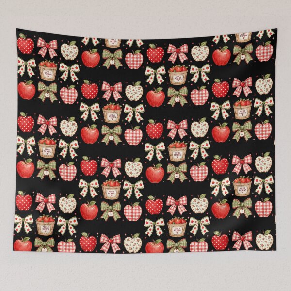 Item preview, Apple Picking Coquette Bows Cute Autumn Orchard Celebration designed and sold by Glow-Paw-Studio.