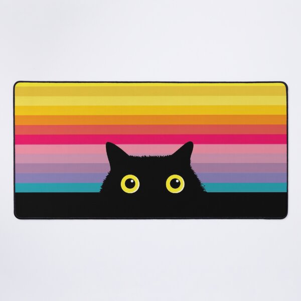 Item preview, Black cat over stripes designed and sold by anytka.