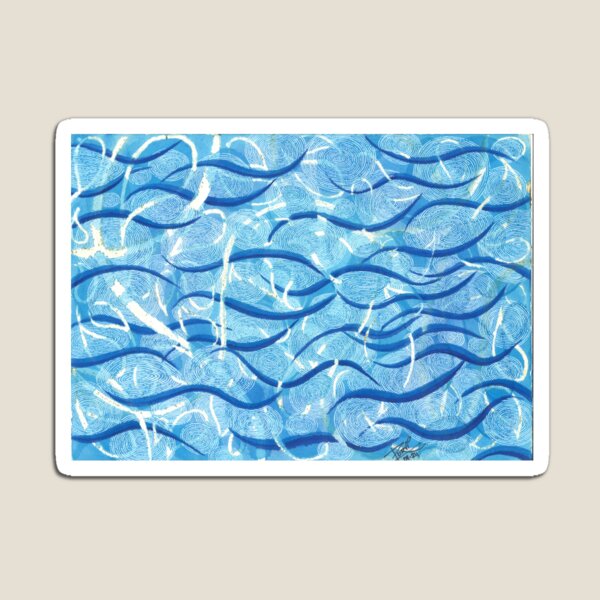 Item preview, blue waves 1 designed and sold by arbypoorab.