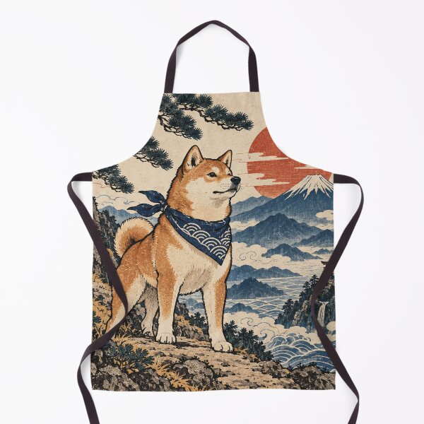 Item preview, Shiba Inu Rising Sun Mountain Adventure designed and sold by A Light Worker.